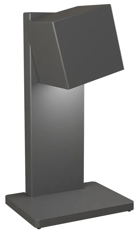 Lampada Scrivania-Ufficio Moderna Rotation Metallo Grigio Antracite 1 Luce Gx53