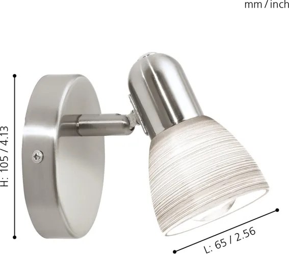 EGLO 88472 - Faretto DAKAR 1 1xE14/40W