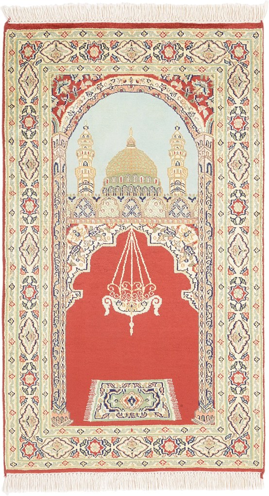 Cashmere Silk Tappeto orientale 110 x 60 (Indian) Annodato A Mano