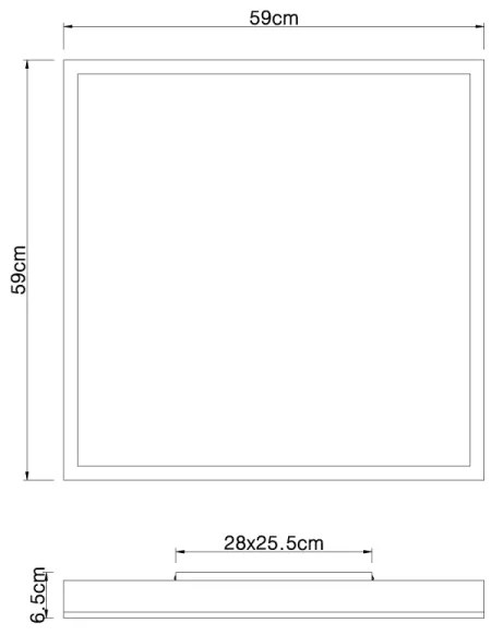 Globo 416080WD3 - Plafoniera LED DORO LED/36W/230V