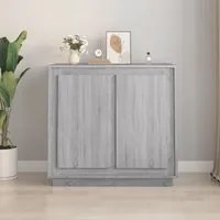 Credenza Grigio Sonoma 80x34x75 cm in Legno Multistratocod mxl 81990