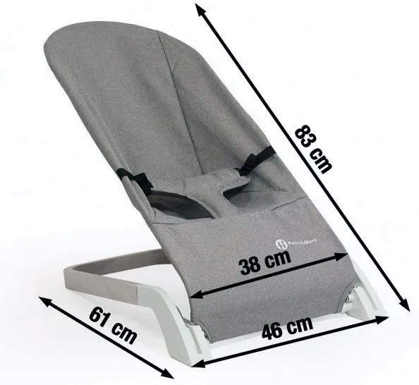 PETITE&MARS - Lettino per bambini CALMY nero