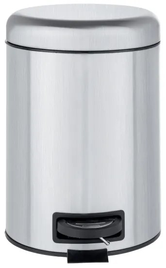 WENKO 22829100 - Cestino LEMAN 17x25 cm in acciaio inossidabile satinato/nero