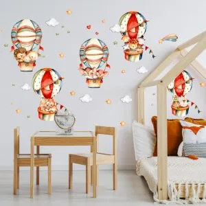 Adesivi murali - Viaggio in palloncino | Inspio