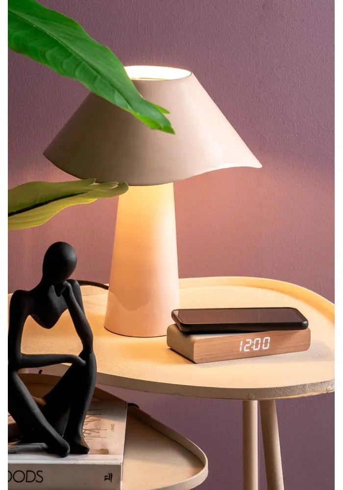 Lampada da tavolo rosa (altezza totale 33 cm) Ameno – Leitmotiv