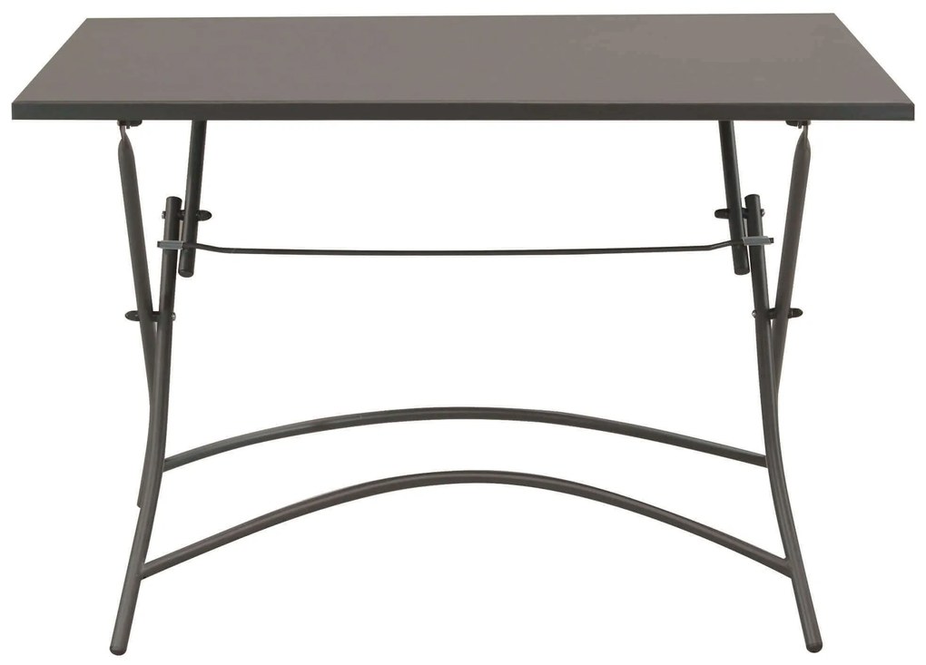 ROMANUS - tavolo in acciaio pieghevole da esterno