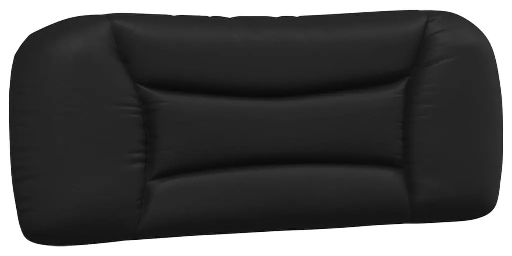 Letto con materasso nero 100x200 cm in similpelle