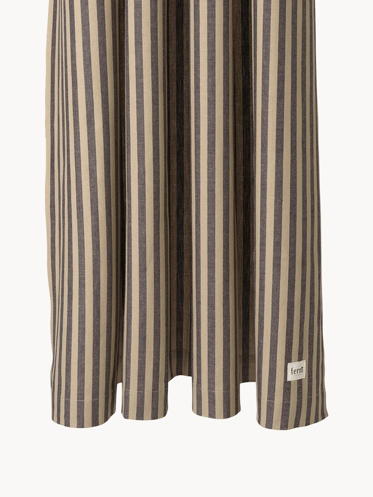 Tenda da doccia in cotone organico Chambray, idrorepellente