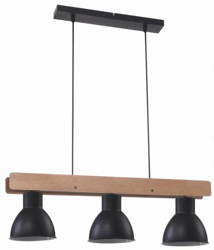 Lampadario a sospensione con filo VARIO 3xE27/60W/230V Betulla