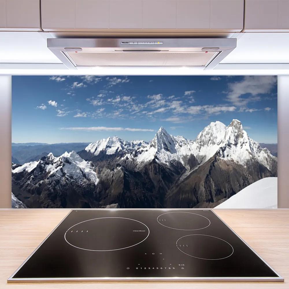 Schienali cucina Paesaggio di montagne 100x50 cm