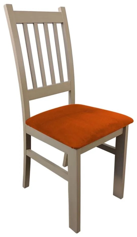 Sedia da pranzo SIMON faggio/arancione