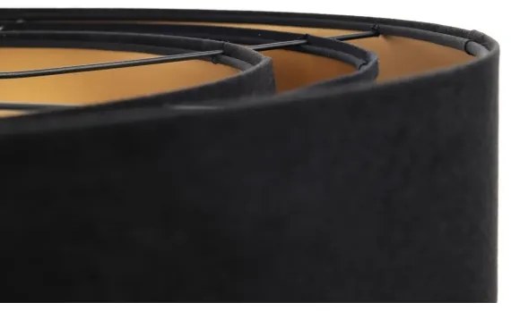 Lampadario su filo TRINITI 1xE27/60W/230V nero/oro