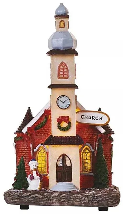 Decorazione natalizia LED LED/3xAA chiesa