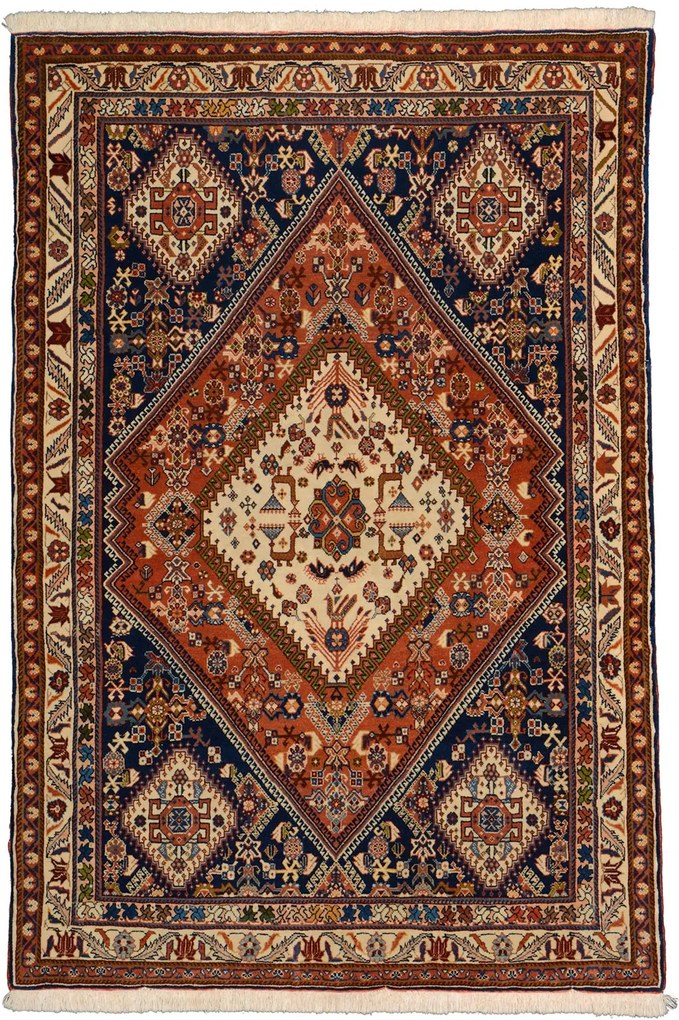 Gashghai Tappeto persiano 100x160 Beige (Iran) Annodato A Mano