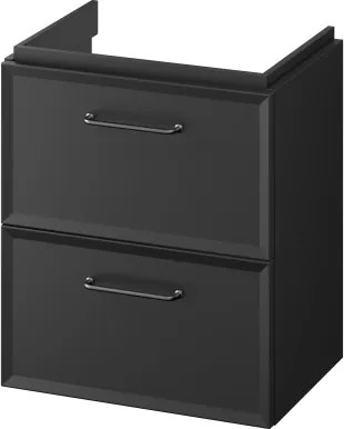 Cersanit S1021-006 - Mobile sospeso sottolavabo MILLE SLIM 50x35 cm nero