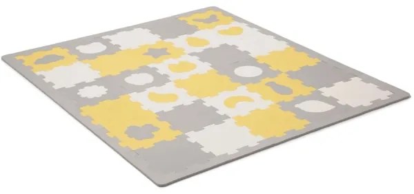 KINDERKRAFT select - Puzzle in schiuma LUNO 30 pezzi grigio/giallo