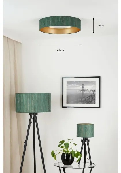 Brilagi - Lampada LED dimmerabile VEGAS SHINE LED/24W/230V verde/oro + telecomando