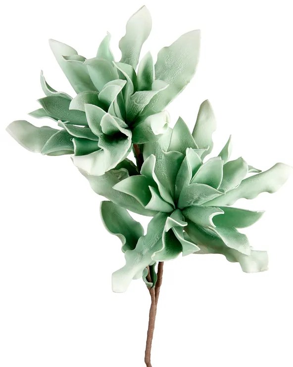 L'ocanera fiore decorativo agave verde antico h 100 cm set 4 pezzi