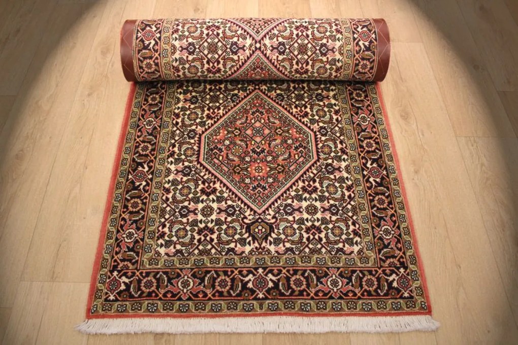 Bidjar Tappeto 290x80 (Iran) Annodato A Mano