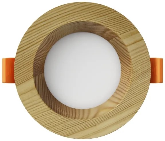 APLED - Lampada LED RONDO WOODLINE LED/3W/230V 3000K diametro 9 cm pino legno solido