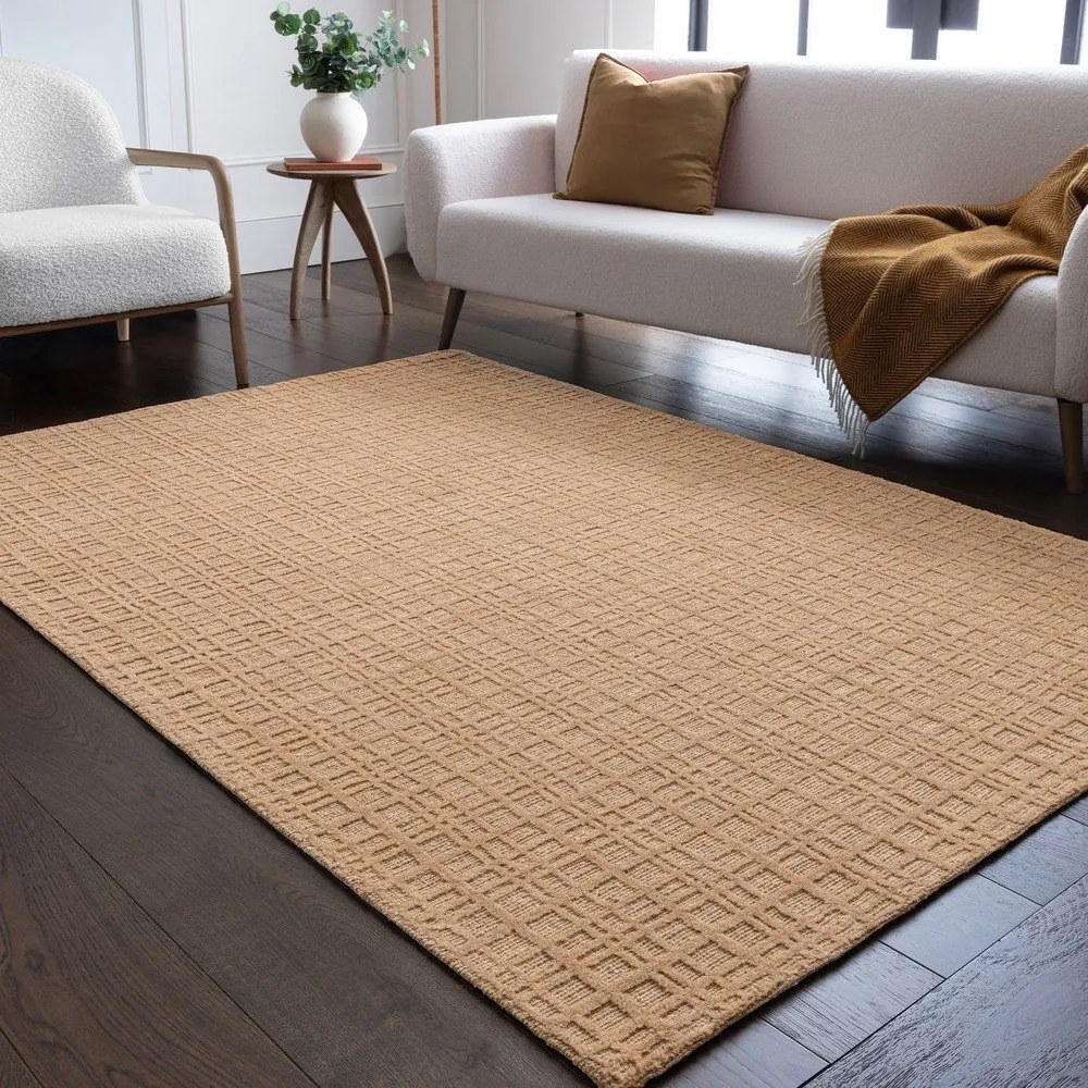 Tappeto beige tessuto a mano con lana 120x170 cm Thatch Honey - Asiatic Carpets