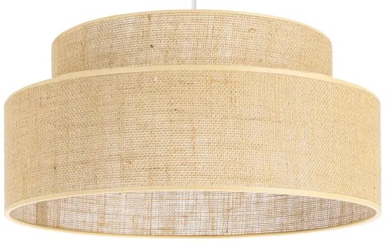 Lampadario a sospensione con filo BOHO 1xE27/60W/230V diametro 40 cm beige