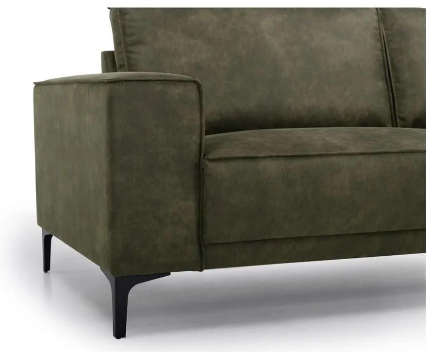 Divano in similpelle verde 224 cm Copenhagen - Scandic