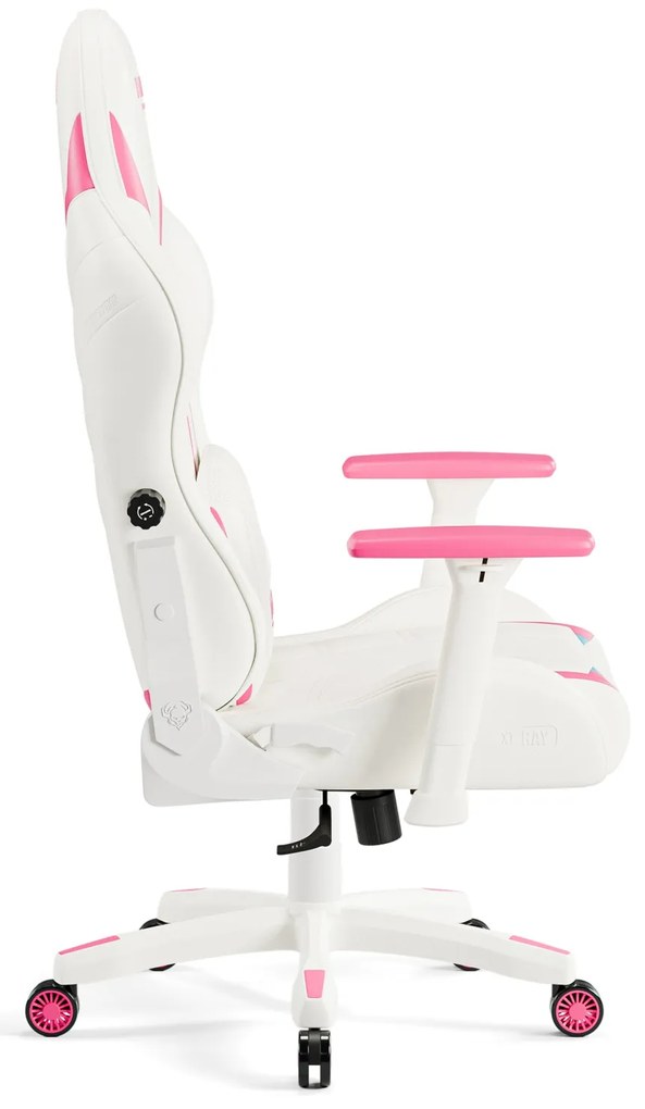 Sedia da gaming Diablo X-Ray 2.0 Small: Bianco e Rosa