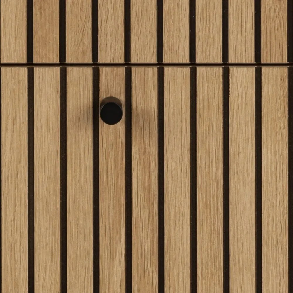 Cassettiera effetto rovere in colore naturale 81x80x40 cm Albany - Actona