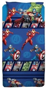 Lenzuola lettino singolo Avengers Blu Singolo