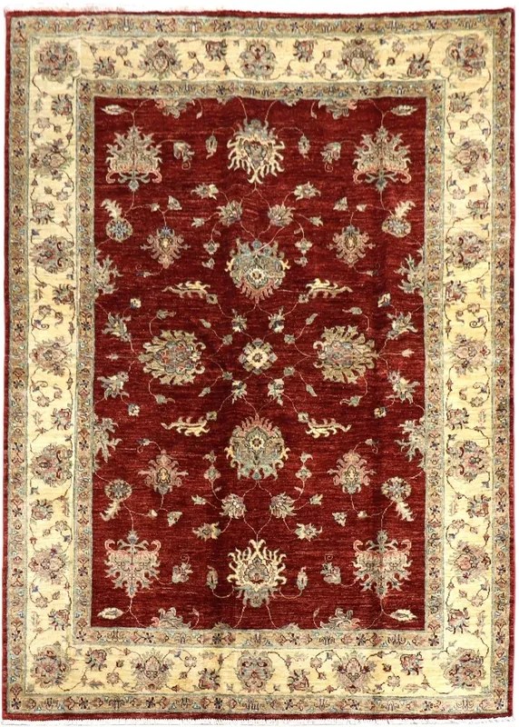 Ziegler Tappeto orientale 180x240 Rosso (Pakistan) Annodato A Mano