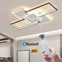 Plafoniera BLUETOOTH moderna luce LED 83W CCT da 3000K a 6500K lampada soffitto camera letto ufficio telecomando 230V