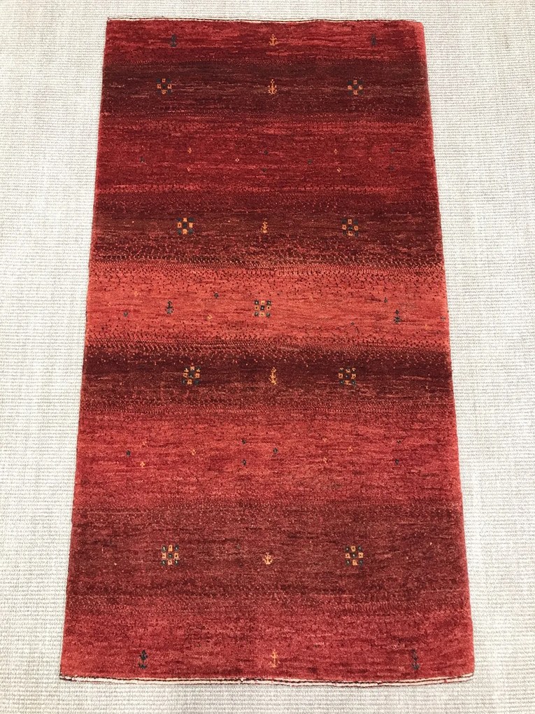 Loribaft Tappeto 150 x 80 Rosso (Iran) Annodato A Mano