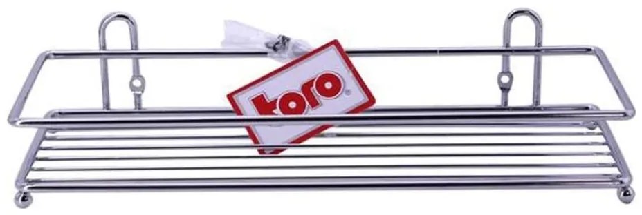 Mensola da parete per doccia 10x30 cm cromo lucido