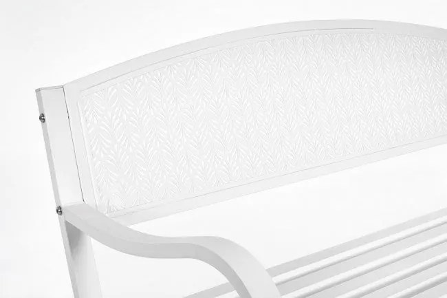 Panca 2 Posti 123x55x84h cm Lizette Bianco...