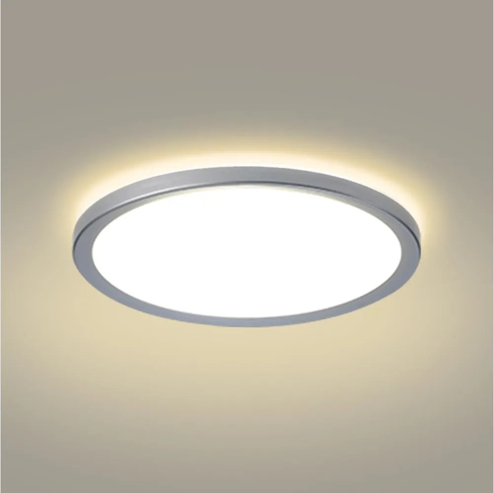 Brilagi - Plafoniera da bagno LED ULTRA SLIM 24W/230V Ø 42 cm argento IP54