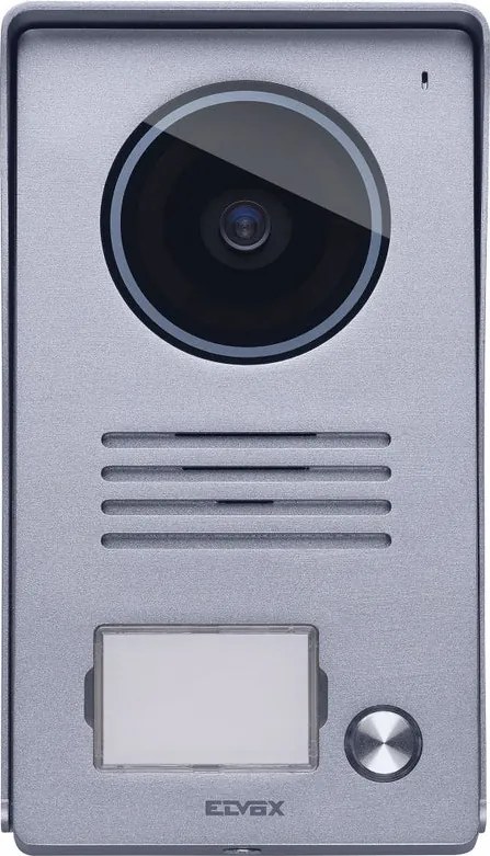 Pulsantiera esterna per videocitofono VIMAR Targa per KIT Video 7in monofamiliare 1 pulsante in policarbonato grigio P 3.43 x L 9.44 x H 16.24 cm