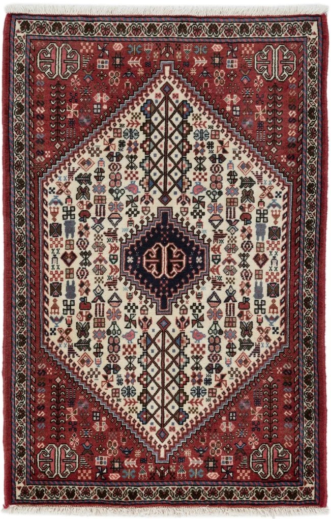 Abadeh Tappeto 130x80 (Iran) Annodato A Mano