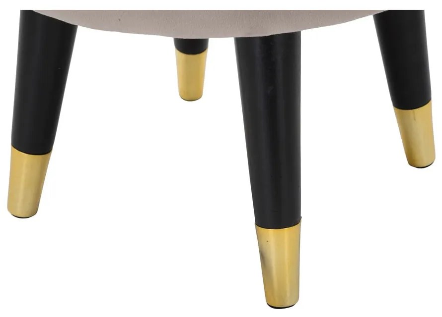 Pouf in velluto beige Paris - Mauro Ferretti