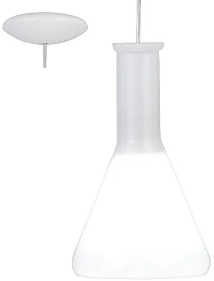 Eglo 62264 - Lampada a sospensione su cavo PASCOA 1xE27/60W/230V 16,8 cm bianco