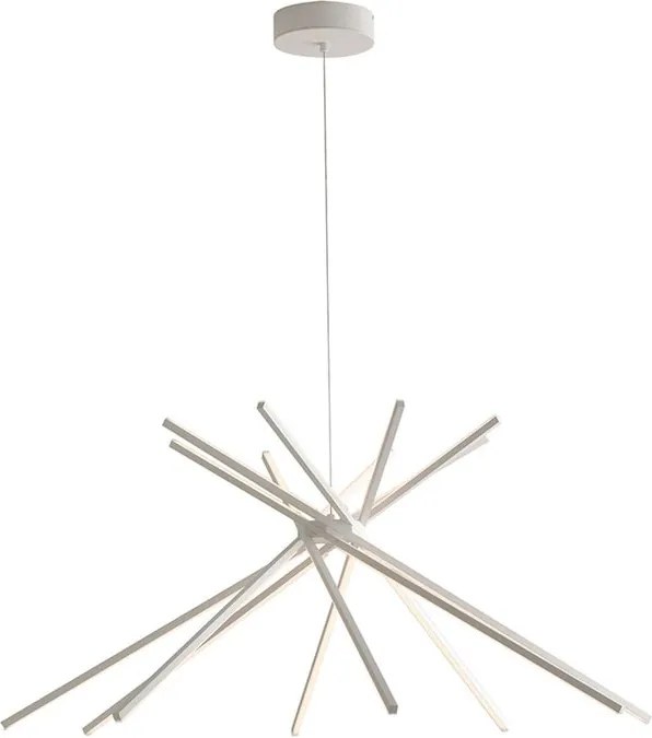 Lampadario LED design Shanghai bianco, luce naturale 6560 lumen, LUCE AMBIENTE DESIGN