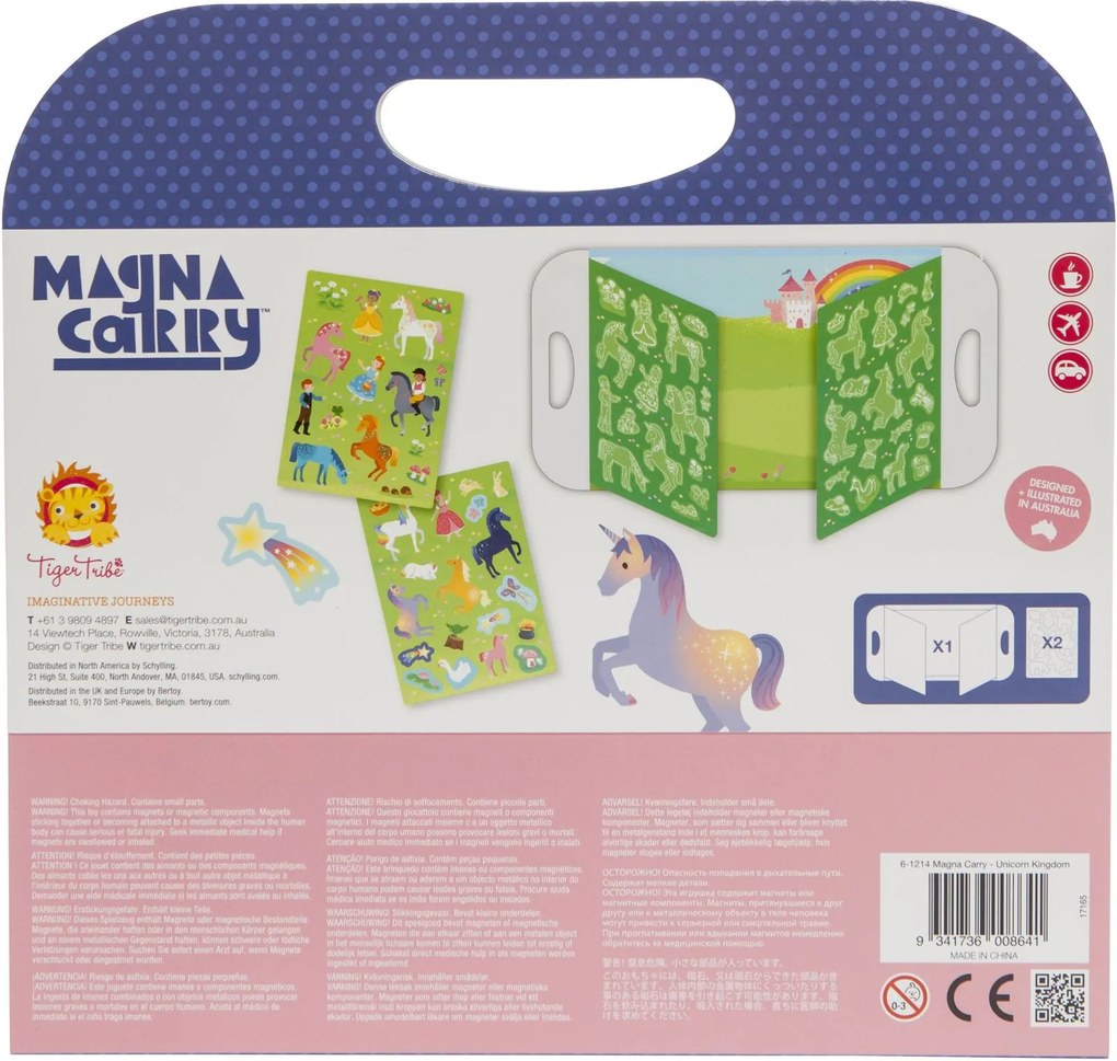 Gioco magnetico Tiger Tribe Magna Carry - Unicorni