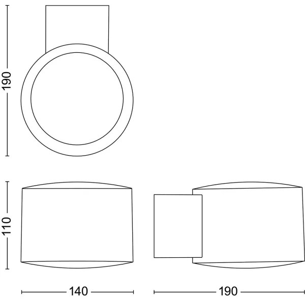 Philips - Applique a LED da esterno OTIS LED/4,3W/230V 2700K IP44