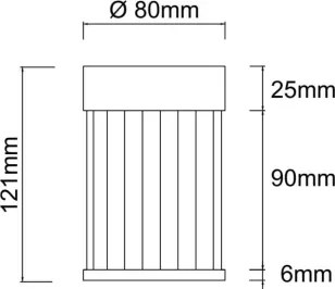 Open Design OR86102 - Faretto FIATTO 1xG9/8W/230V nero