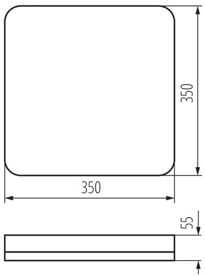 Kanlux 37297- Plafoniera LED tecnica IPER LED/35W/230V IK10 IP65 quadrato bianco