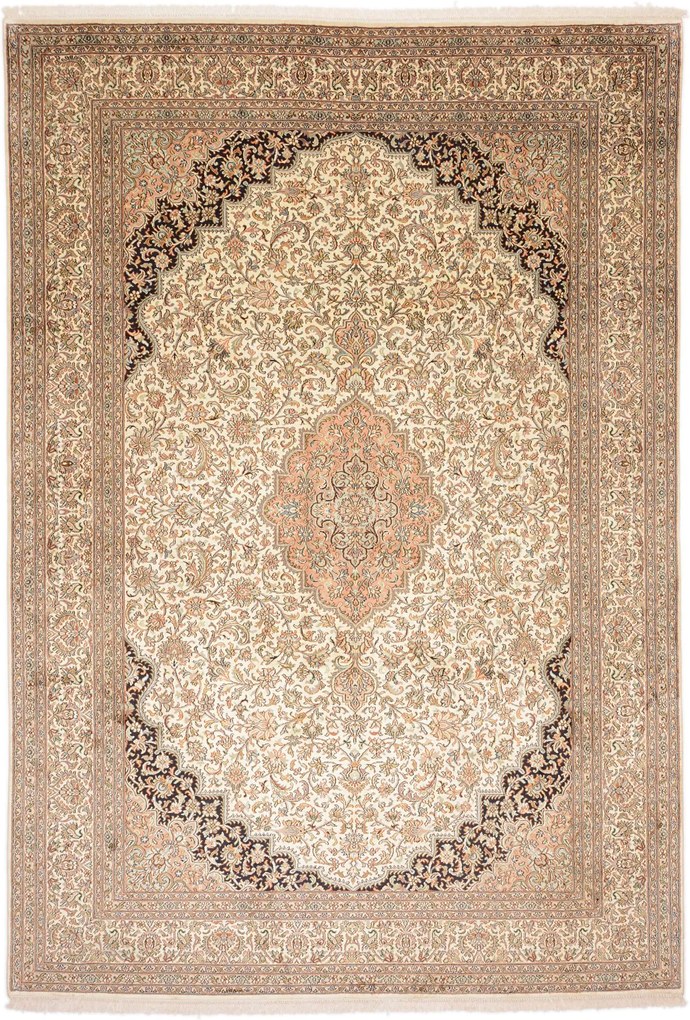 Cashmere Silk Tappeto orientale 300x210 (Indian) Annodato A Mano