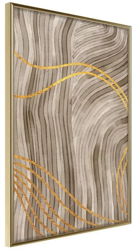 Poster  Golden Path  Cornice Quadri Cornice d'oro, Larghezza x Altezza Home decor 20x30