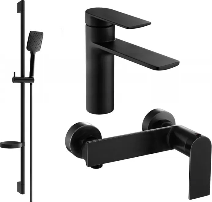 Mexen Zero DS62 set doccia, nero - 71104DS62-70