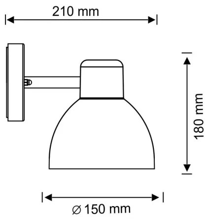 Applique da esterno ARNE 1xE27/10W/230V IP44