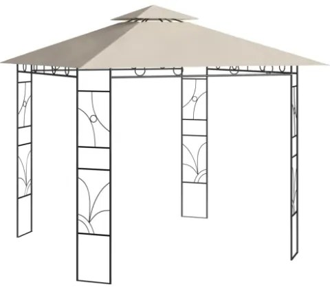 Gazebo 3x3x2,7 m Crema 160 g/m²